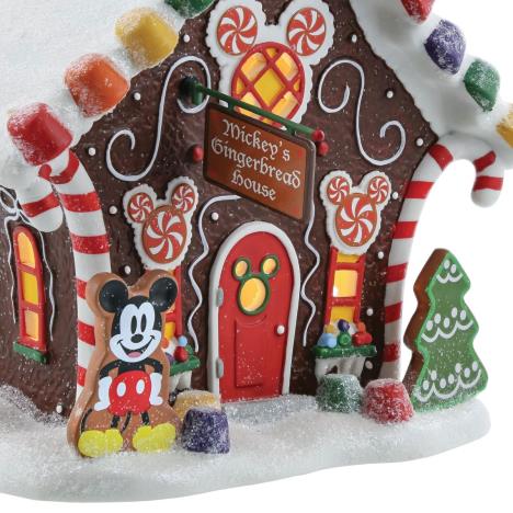 Disney Mickey''s Gingerbread House Light Up Figurine Extra Image 1